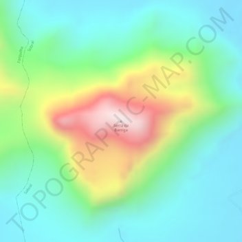 Carte topographique Serra da Barriga, altitude, relief