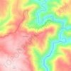 Carte topographique Frades, altitude, relief