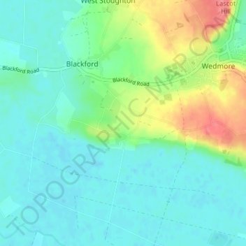 Carte topographique Heath House, altitude, relief