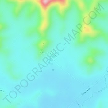 Carte topographique Camp Growl, altitude, relief