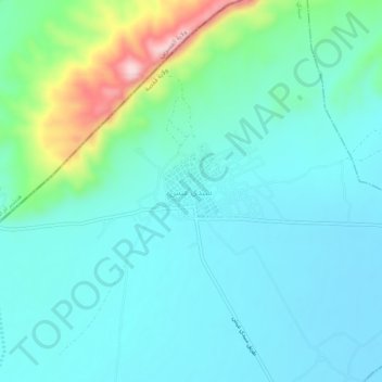 Carte topographique Sidi Aïch, altitude, relief