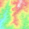 Carte topographique Ra's al 'Ash`ub, altitude, relief