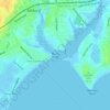 Carte topographique Burns Point, altitude, relief