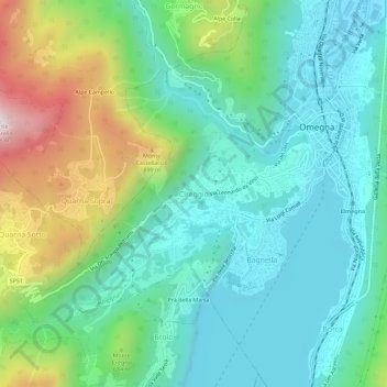 Carte topographique Cireggio, altitude, relief