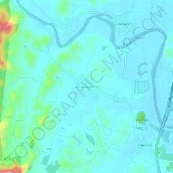 Carte topographique Ban Doi Hang, altitude, relief