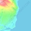 Carte topographique Jeffreys Bay, altitude, relief