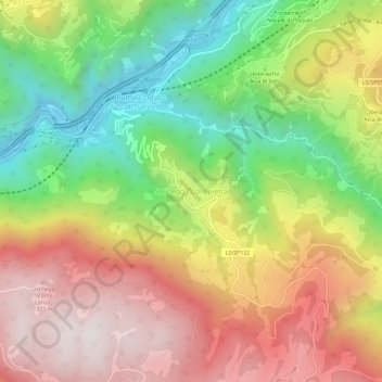 Carte topographique Steinegg, altitude, relief