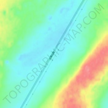 Carte topographique Tarim Basin, altitude, relief