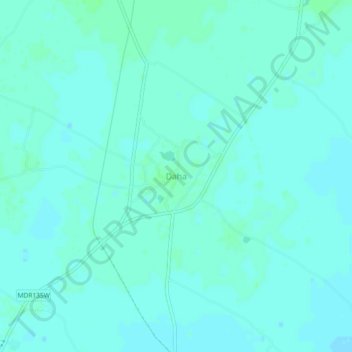 Carte topographique Daha, altitude, relief