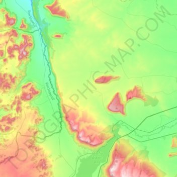 Carte topographique Nong Nam Sai, altitude, relief