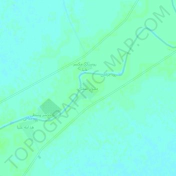 Carte topographique Inferior Bonivar, altitude, relief