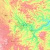 Carte topographique Funing, altitude, relief
