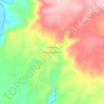 Carte topographique Cabalayongan, altitude, relief
