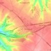 Carte topographique Les Quatre Routes, altitude, relief