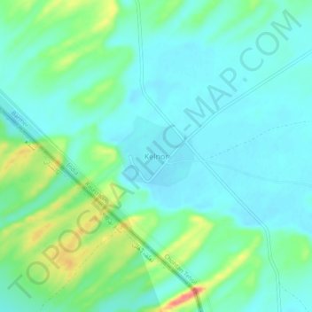 Carte topographique Kelnor, altitude, relief