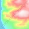 Carte topographique Challenger Mountains, altitude, relief