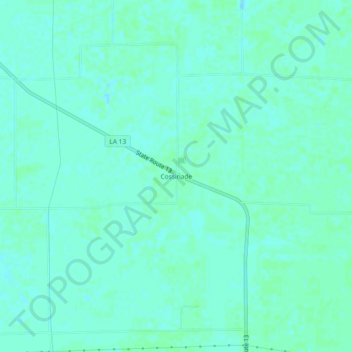 Carte topographique Cossinade, altitude, relief