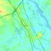 Carte topographique 中原镇, altitude, relief