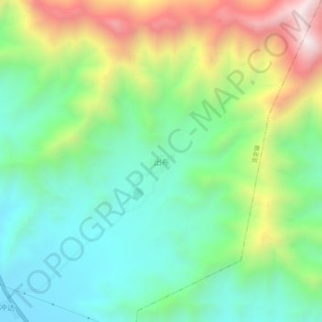 Carte topographique Chubu, altitude, relief