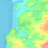 Carte topographique Sainte-Anne-la-Palud, altitude, relief