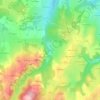 Carte topographique La Cros, altitude, relief