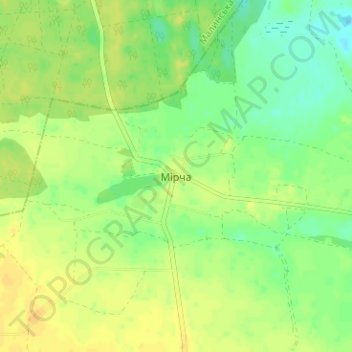 Carte topographique Mircha, altitude, relief