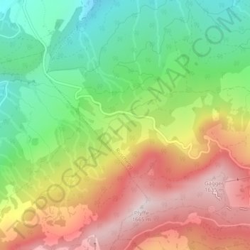 Carte topographique Schwandtenbuchallmend, altitude, relief