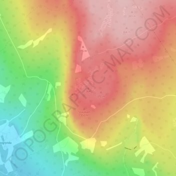 Carte topographique 364, altitude, relief