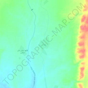 Carte topographique Mol, altitude, relief