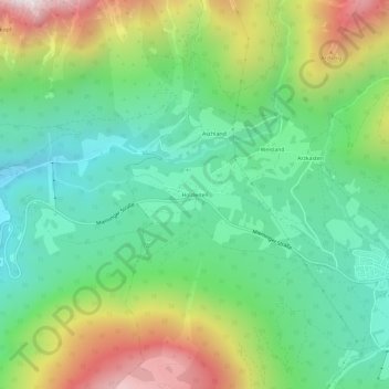 Carte topographique Holzleiten, altitude, relief