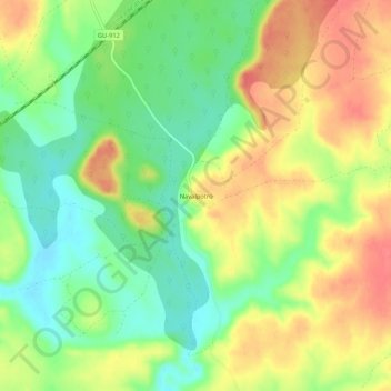 Carte topographique Navalpotro, altitude, relief