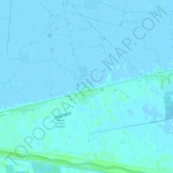 Carte topographique Filo, altitude, relief