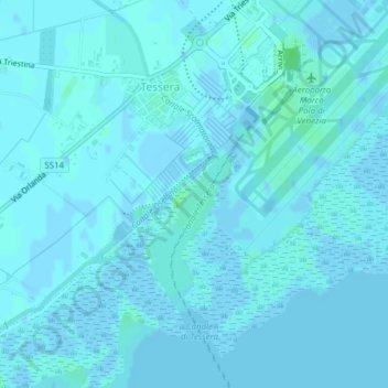 Carte topographique Spotting Point, altitude, relief