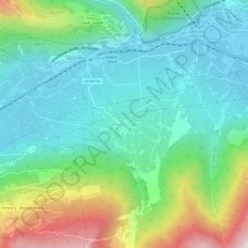 Carte topographique Tabland, altitude, relief