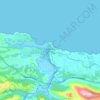 Carte topographique Ribadesella / Ribeseya, altitude, relief