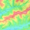 Carte topographique Mainbressy, altitude, relief