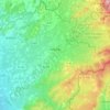 Carte topographique Valréas, altitude, relief