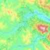 Carte topographique Fermignano, altitude, relief