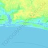 Carte topographique Oak Island, altitude, relief