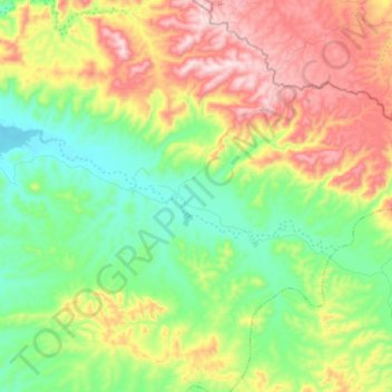 Carte topographique Rio Balsa, altitude, relief