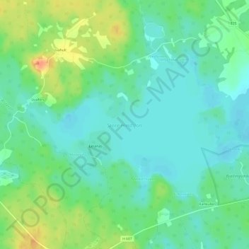 Carte topographique Store Hindsjön, altitude, relief