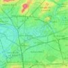 Carte topographique Plaine Commune, altitude, relief