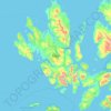 Carte topographique Skye - An t-Eilean Sgitheanach, altitude, relief