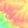 Carte topographique Washi, altitude, relief