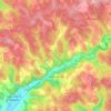 Carte topographique Montcabrier, altitude, relief