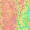 Carte topographique Ville-district de Kangding, altitude, relief