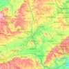 Carte topographique Oxfordshire, altitude, relief