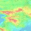Carte topographique Δήμος Μάνδρας - Ειδυλλίας, altitude, relief