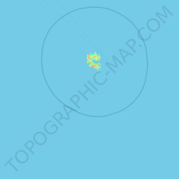 Carte topographique Rapa, altitude, relief