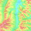 Carte topographique Villefranche-d'Astarac, altitude, relief